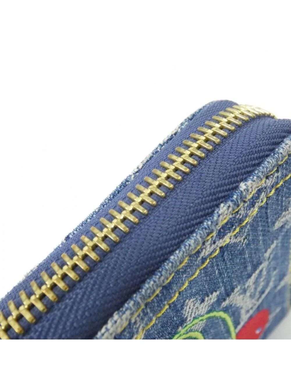 Louis Vuitton Monogram Cherry Denim Zippy Wallet